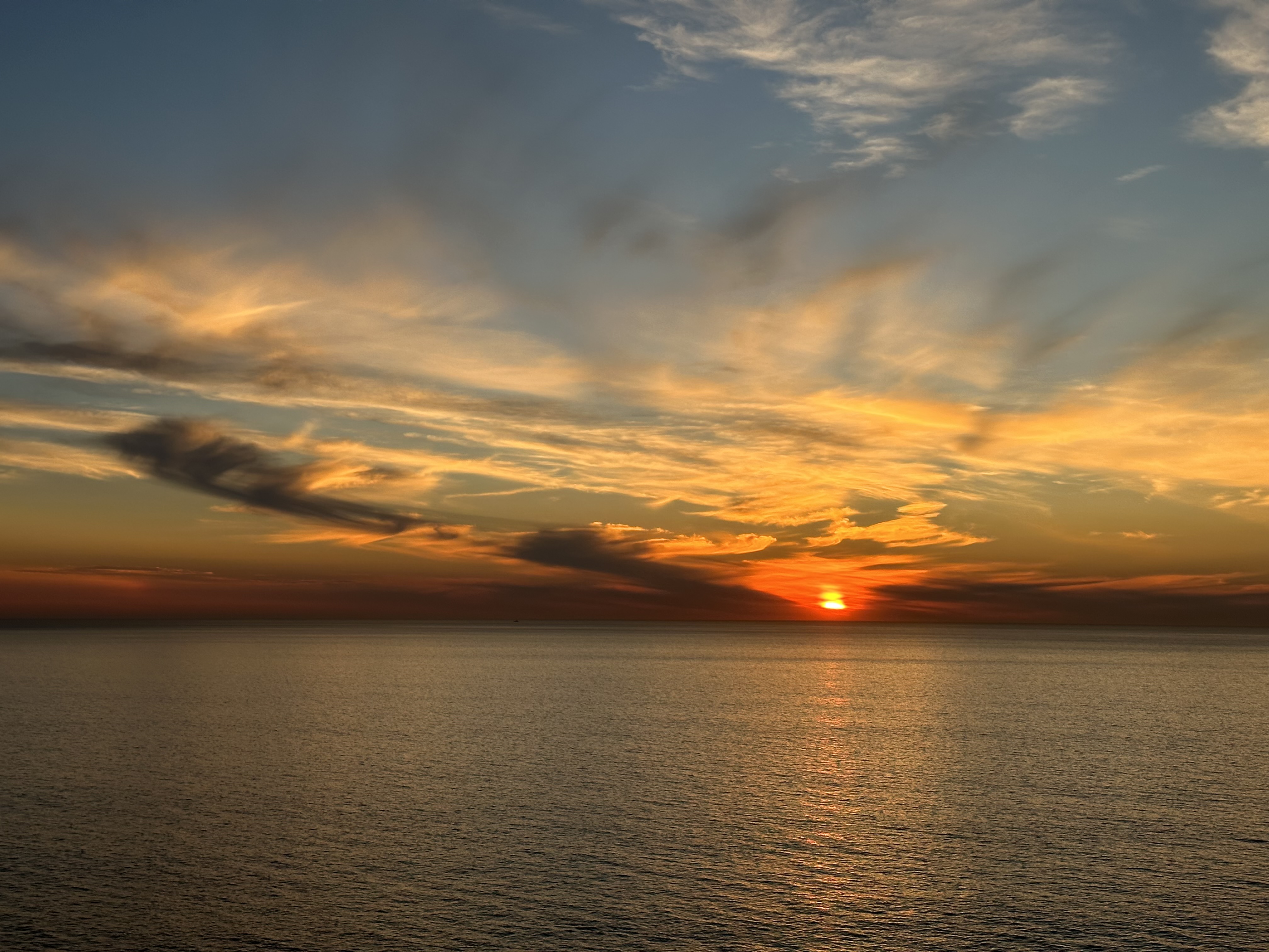 Sunset from the balcony of Villa Poseidon at the Bajamar Oceanfront Golf Resort